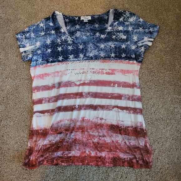 🌻SALE🌻 NWOT WOMENS GREAT NORTHWEST INDIGO TOP - Picture 1 of 9